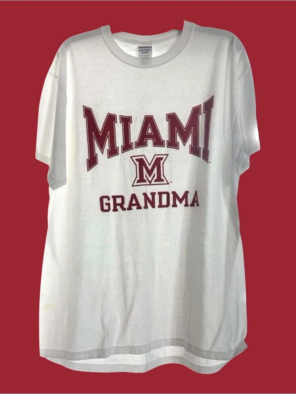 MIAMI UNIVERSITY “Miami Grandma” White T-shirt, XL
